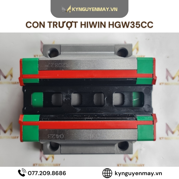 Con trượt HIWIN HGW | HGW15CC, HGW20CC, HGW25CC, HGW35CC, HGW65CC