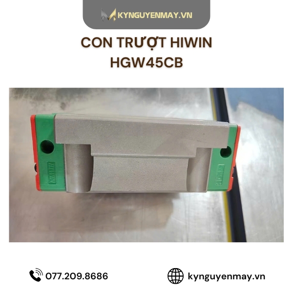 Con trượt HIWIN HGW | HGW15CB, HGW20CB, HGW25CB, HGW30CB, HGW35CB, HGW45CB, HGW55CB, HGW65CB