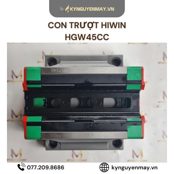 Con trượt HIWIN HGW | HGW15CC, HGW20CC, HGW25CC, HGW35CC, HGW65CC