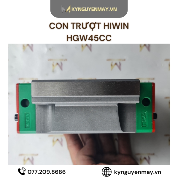 Con trượt HIWIN HGW | HGW15CC, HGW20CC, HGW25CC, HGW35CC, HGW65CC