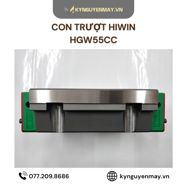 Con trượt HIWIN HGW | HGW15CC, HGW20CC, HGW25CC, HGW35CC, HGW65CC