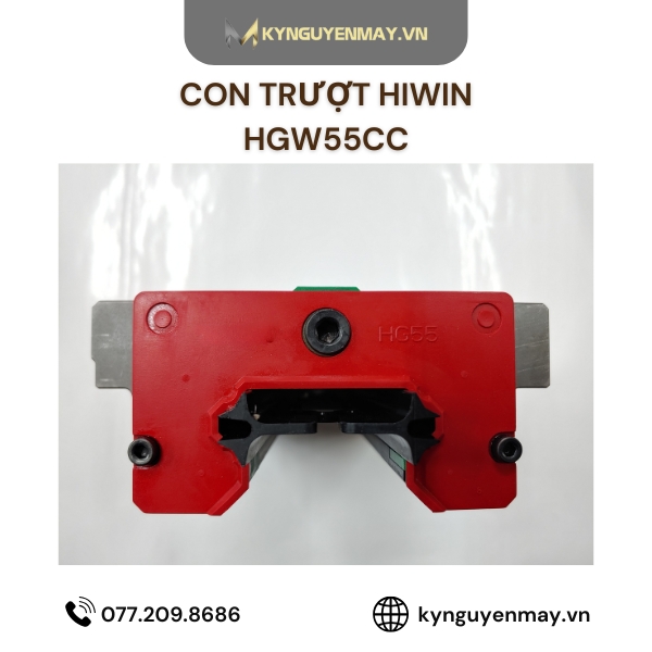 Con trượt HIWIN HGW | HGW15CC, HGW20CC, HGW25CC, HGW35CC, HGW65CC