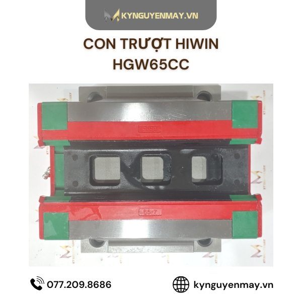 Con trượt HIWIN HGW | HGW15CC, HGW20CC, HGW25CC, HGW35CC, HGW65CC