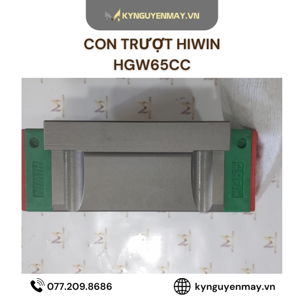 Con trượt HIWIN HGW | HGW15CC, HGW20CC, HGW25CC, HGW35CC, HGW65CC