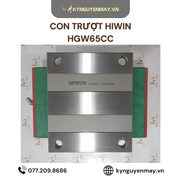 Con trượt HIWIN HGW | HGW15CC, HGW20CC, HGW25CC, HGW35CC, HGW65CC