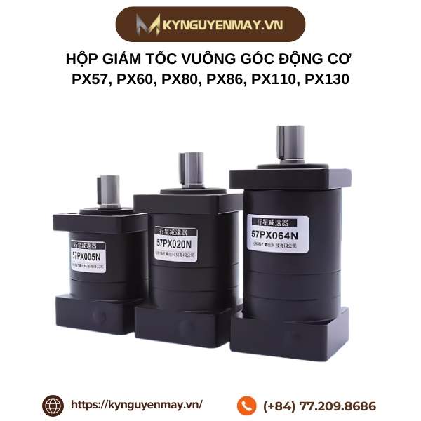 Hộp giảm tốc hành tinh động cơ PX57, PX60, PX80, PX86, PX110, PX130