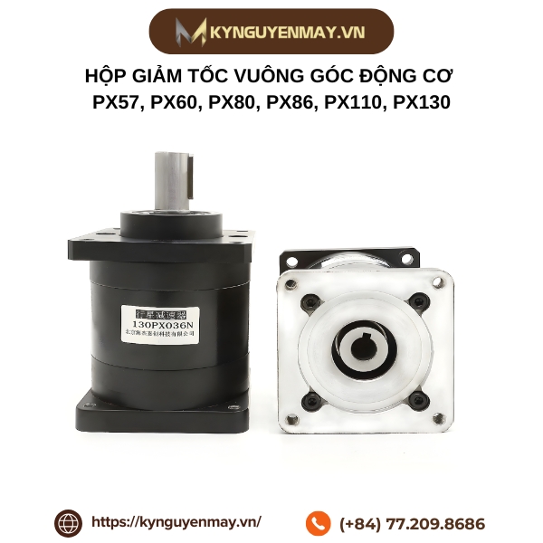 Hộp giảm tốc hành tinh động cơ PX57, PX60, PX80, PX86, PX110, PX130