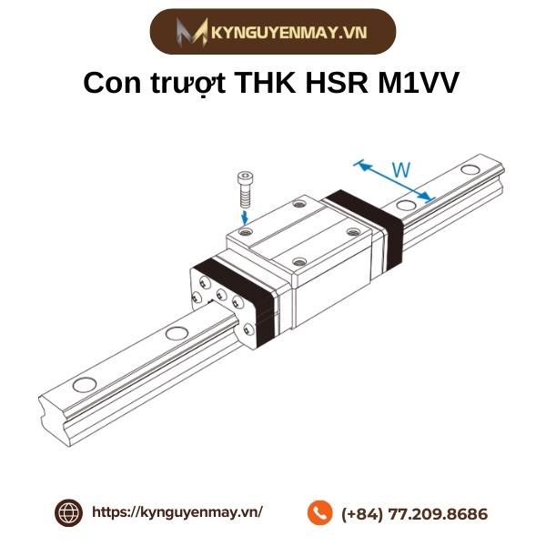 Con trượt THK HSR M1VV