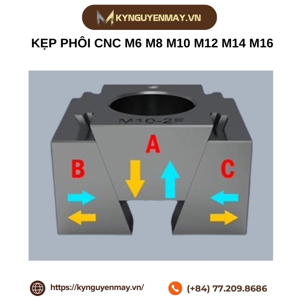 Kẹp phôi CNC M6 M8 M10 M12 M14 M16