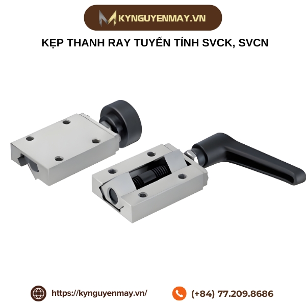Kẹp thanh ray tuyến tính SVCK, SVCN | 24, 28, 30, 33, 36, 42