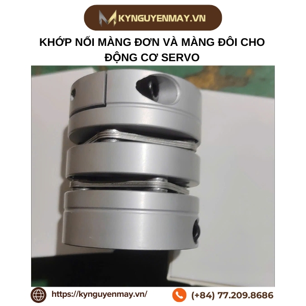 Khớp nối màng đơn và màng đôi cho động cơ servo