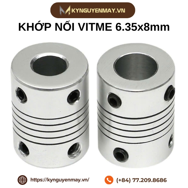 Khớp nối trục vitme 6.35x8mm