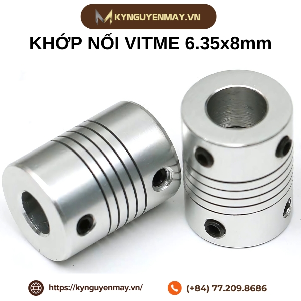 Khớp nối trục vitme 6.35x8mm