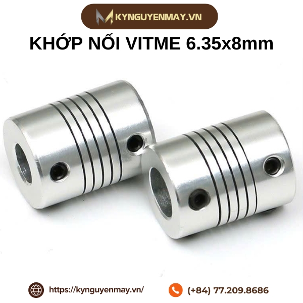 Khớp nối trục vitme 6.35x8mm