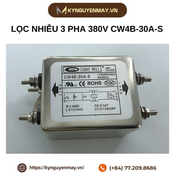 Lọc nhiễu 3 pha 380V