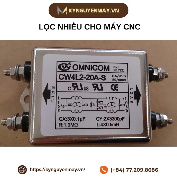 Lọc nhiễu cho máy CNC