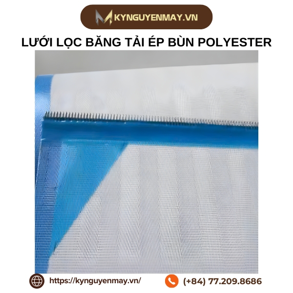 Lưới lọc băng tải ép bùn polyester