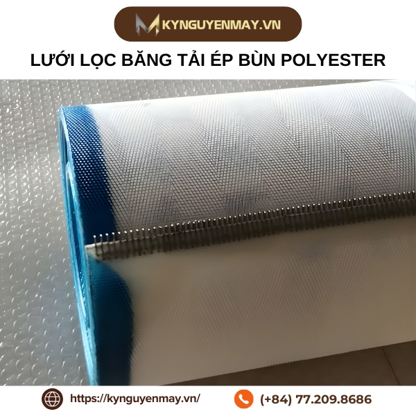 Lưới lọc băng tải ép bùn polyester