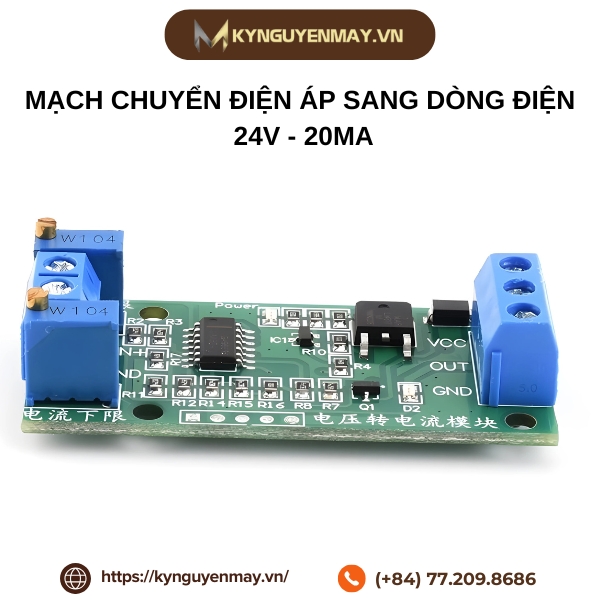 Mạch chuyển điện áp sang dòng điện 24V - 20mA