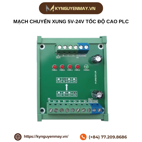 Mạch chuyển xung 5V-24V tốc độ cao PLC
