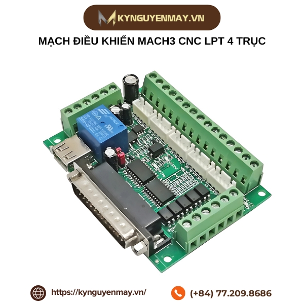 Mạch điều khiển Mach3 CNC LPT 4 trục