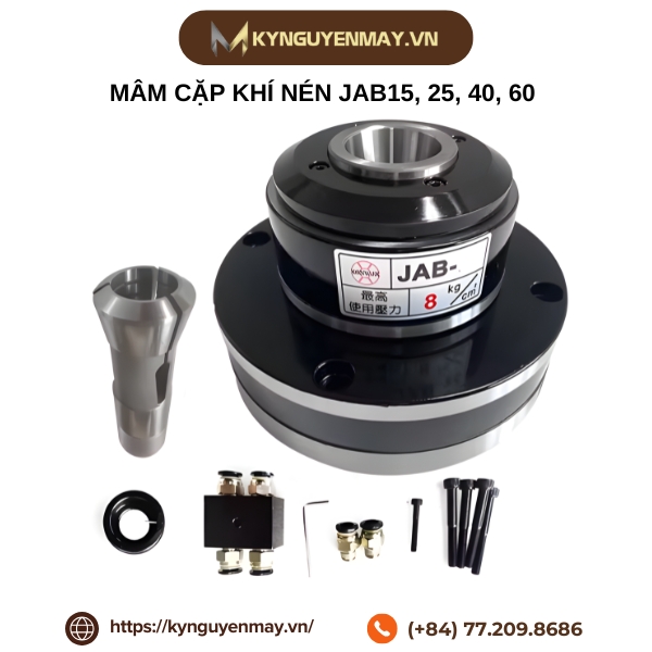 Mâm cặp khí nén JAB15, 25, 40, 60