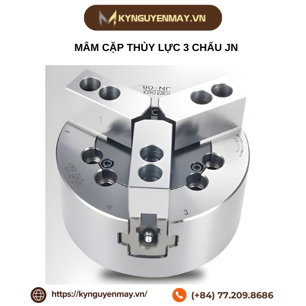 Mâm cặp thuỷ lực 3 chấu JN