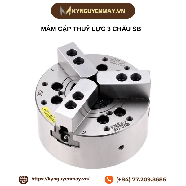 Mâm cặp thuỷ lực 3 chấu SB