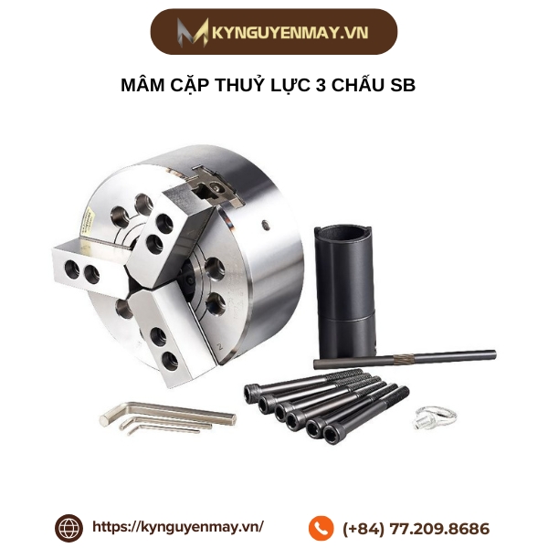 Mâm cặp thuỷ lực 3 chấu SB