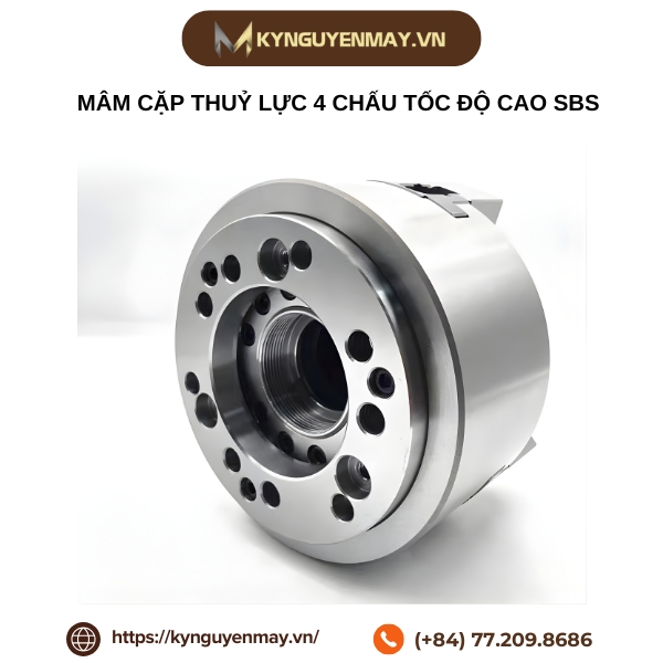 Mâm cặp thuỷ lực 4 chấu tốc độ cao SBS