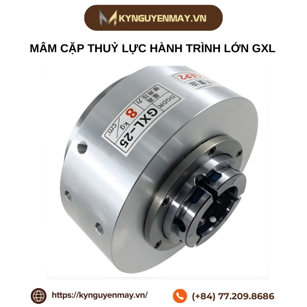 Mâm cặp thuỷ lực hành trình lớn GXL