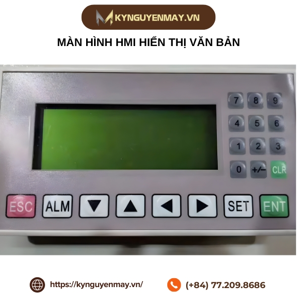Màn hình HMI hiển thị văn bản