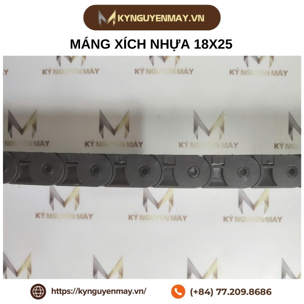 Dây xích nhựa - Máng xích nhựa luồn dây điện máy CNC