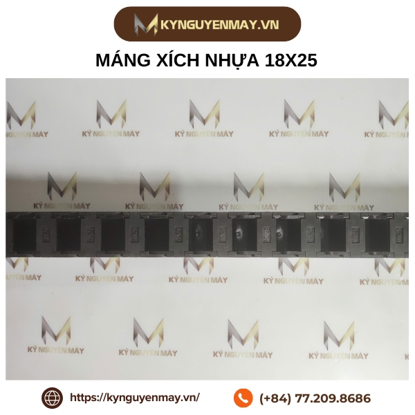 Dây xích nhựa - Máng xích nhựa luồn dây điện máy CNC