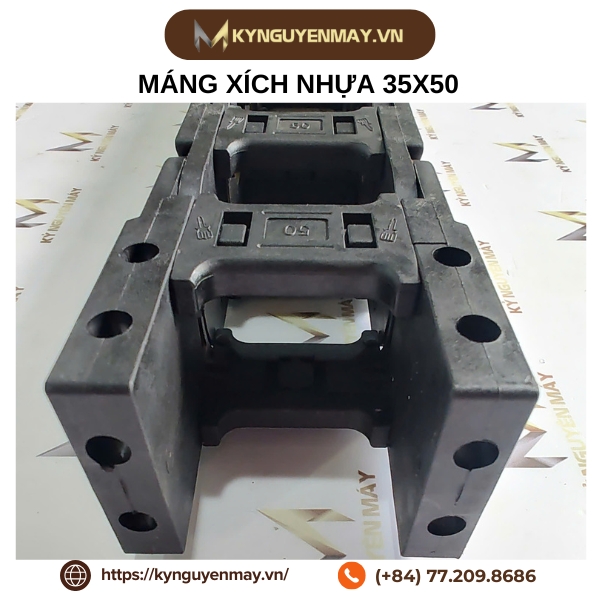 Dây xích nhựa - Máng xích nhựa luồn dây điện máy CNC