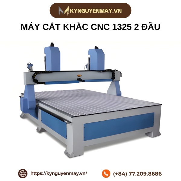 Máy cắt khắc CNC 1325 cắt gỗ nội thất biển quảng cáo hai đầu tự động