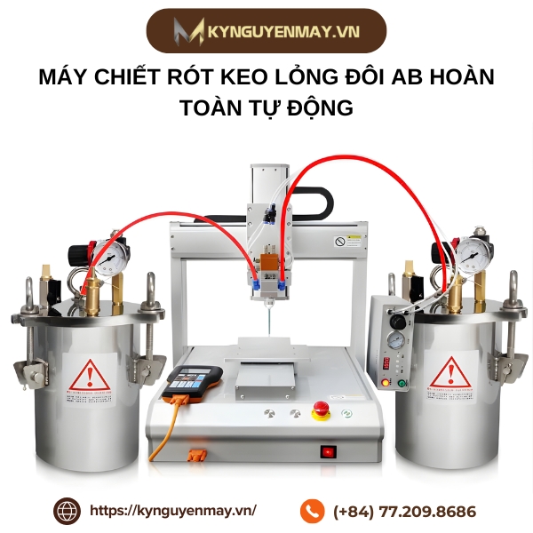 Máy chiết rót keo lỏng đôi AB hoàn toàn tự động