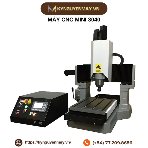 Máy CNC mini 3040 khung thép đúc