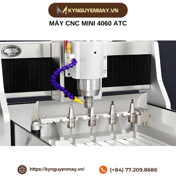 Máy CNC mini 4060 ATC thay dao tự động
