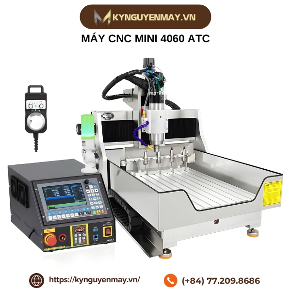 Máy CNC mini 4060 ATC thay dao tự động