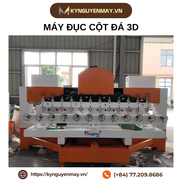 Máy đục cột đá 3D