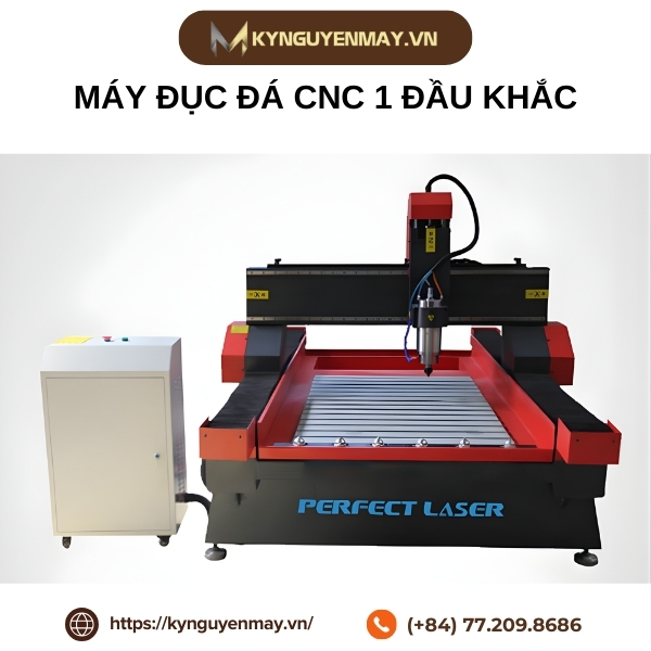 Máy đục đá CNC 1 đầu khắc