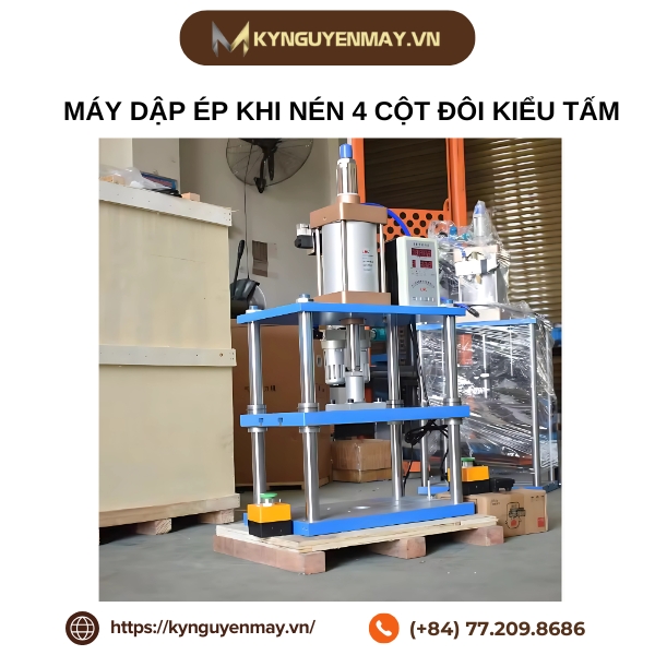 Máy dập ép khi nén 4 cột đôi kiểu tấm