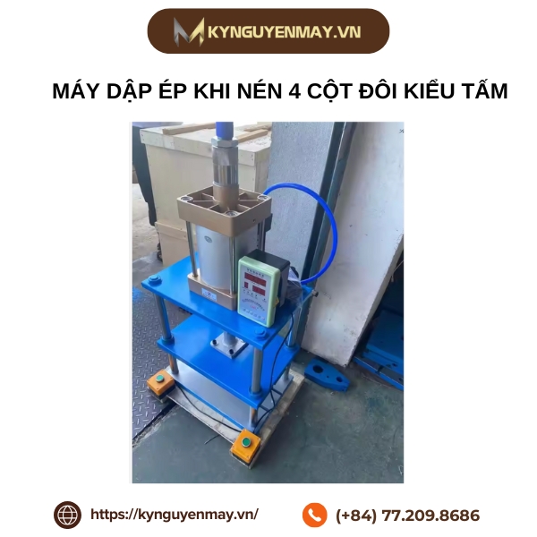 Máy dập ép khi nén 4 cột đôi kiểu tấm