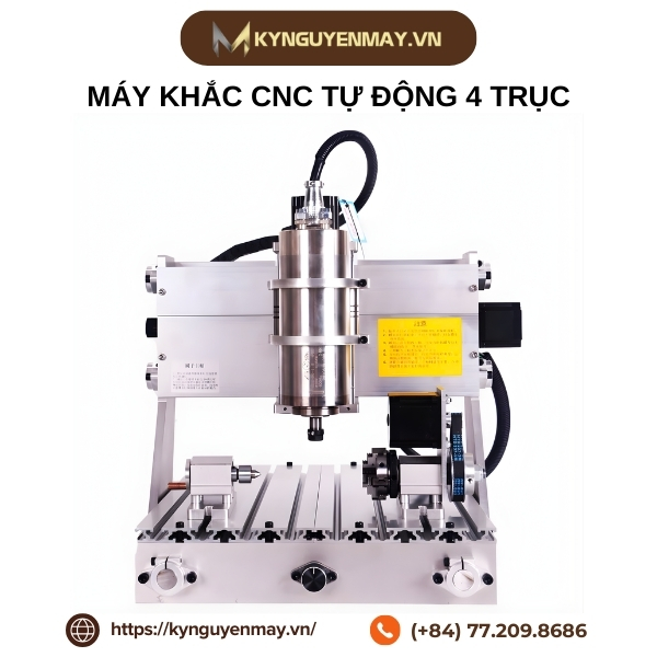 Máy khắc CNC tự động 4 trục