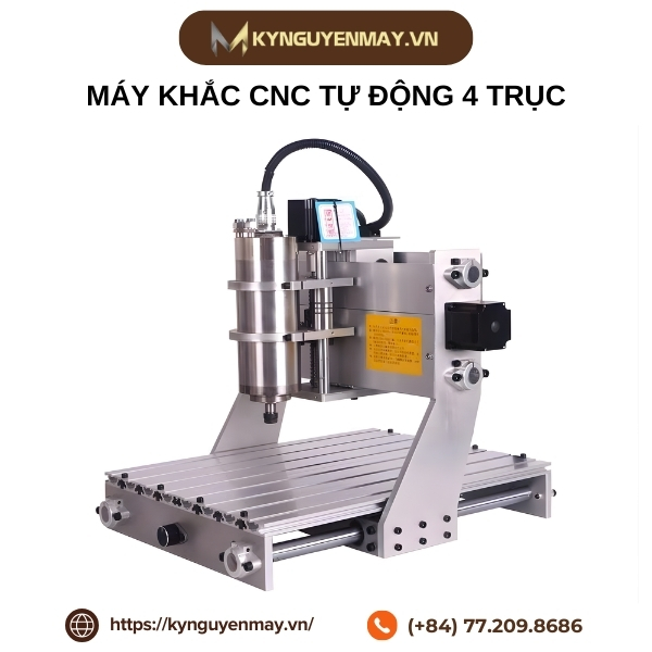 Máy khắc CNC tự động 4 trục