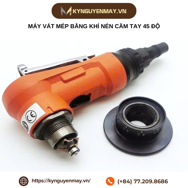 Máy vát mép bằng khí nén cầm tay 45 độ