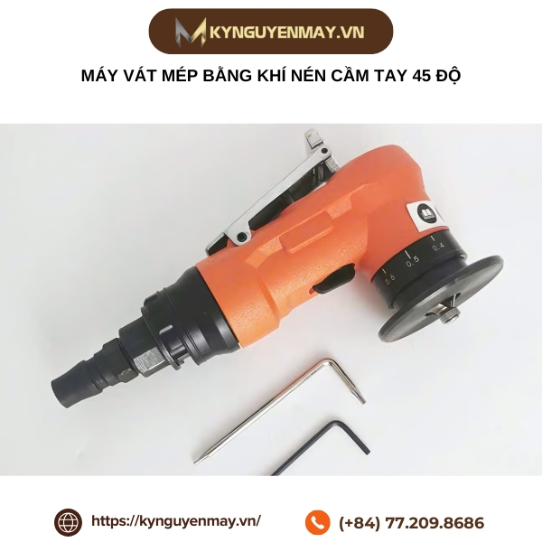 Máy vát mép bằng khí nén cầm tay 45 độ