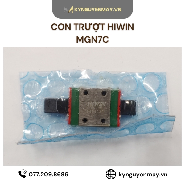 Con trượt vuông mini HIWIN MGN-C | Block trượt MGN5C, MGN7C, MGN12C
