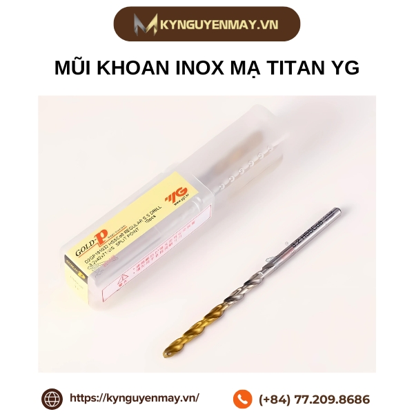 Mũi khoan inox mạ titan YG